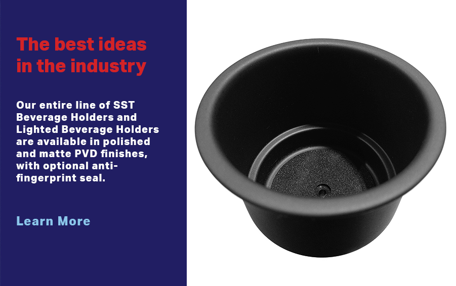 PVD Beverage Holders